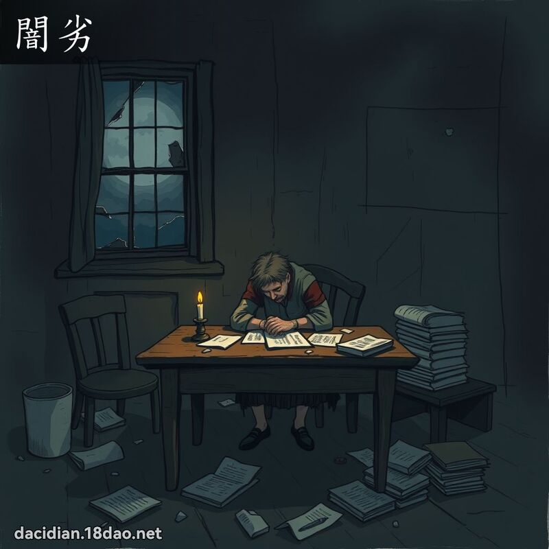 闇劣 - 國語大辭典配圖