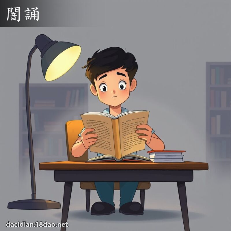 闇誦 - 國語大辭典配圖