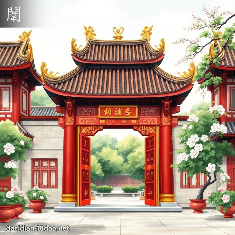 闈 - 國語大辭典配圖