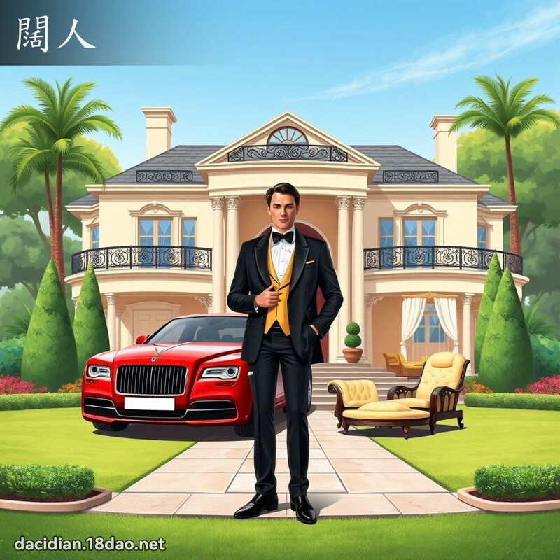 闊人 - 國語大辭典配圖
