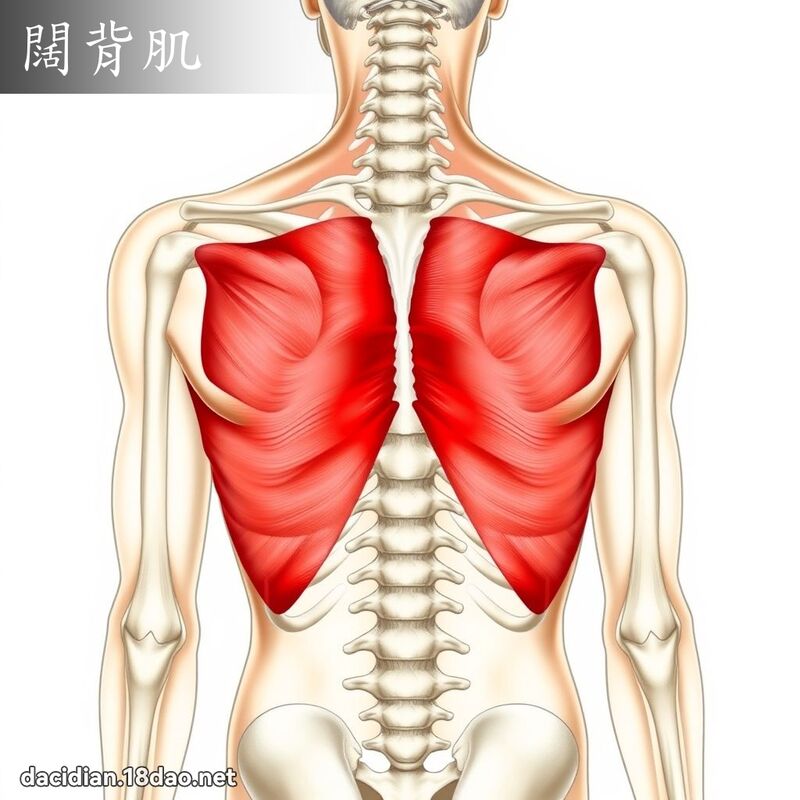 闊背肌 - 國語大辭典配圖