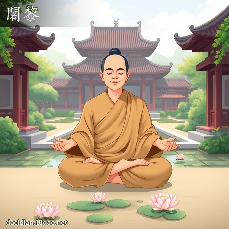 闍黎 - 国语大辞典配图