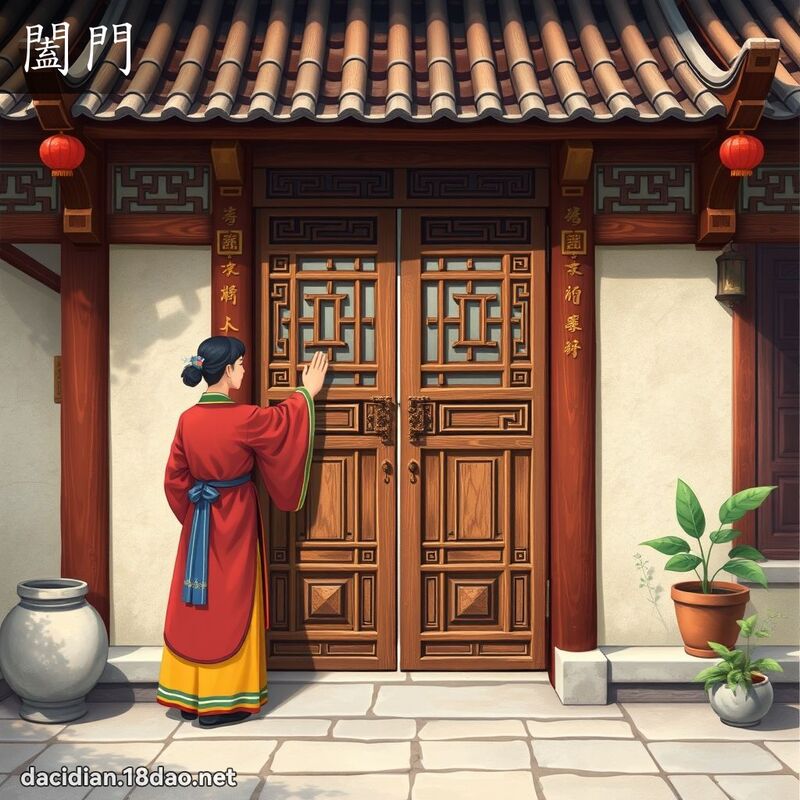 闔門 - 國語大辭典配圖