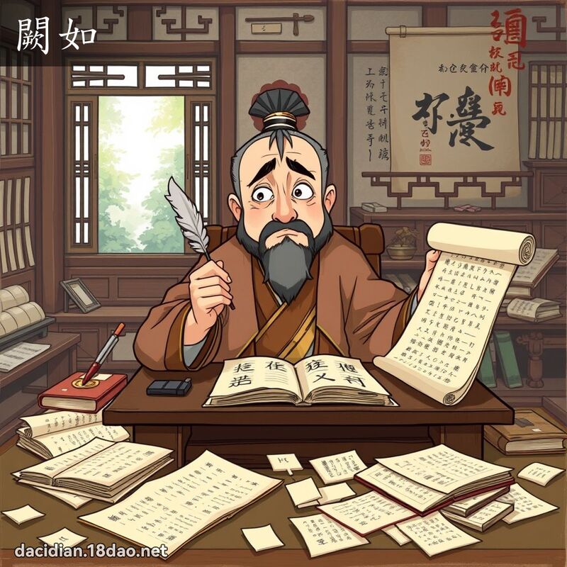 闕如 - 國語大辭典配圖