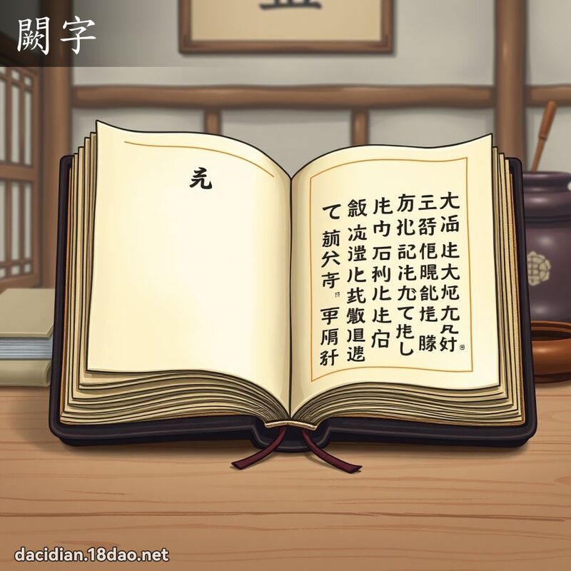 闕字 - 國語大辭典配圖