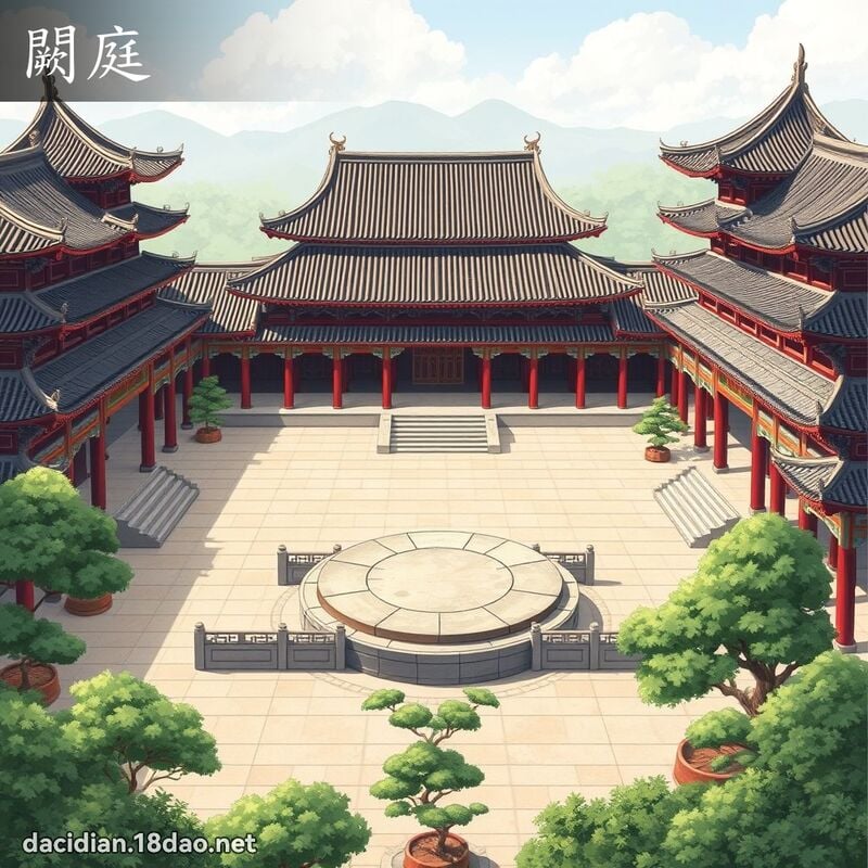 闕庭 - 国语大辞典配图