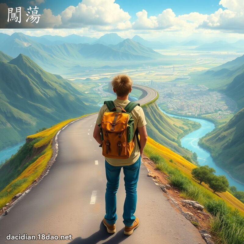 闖蕩 - 國語大辭典配圖