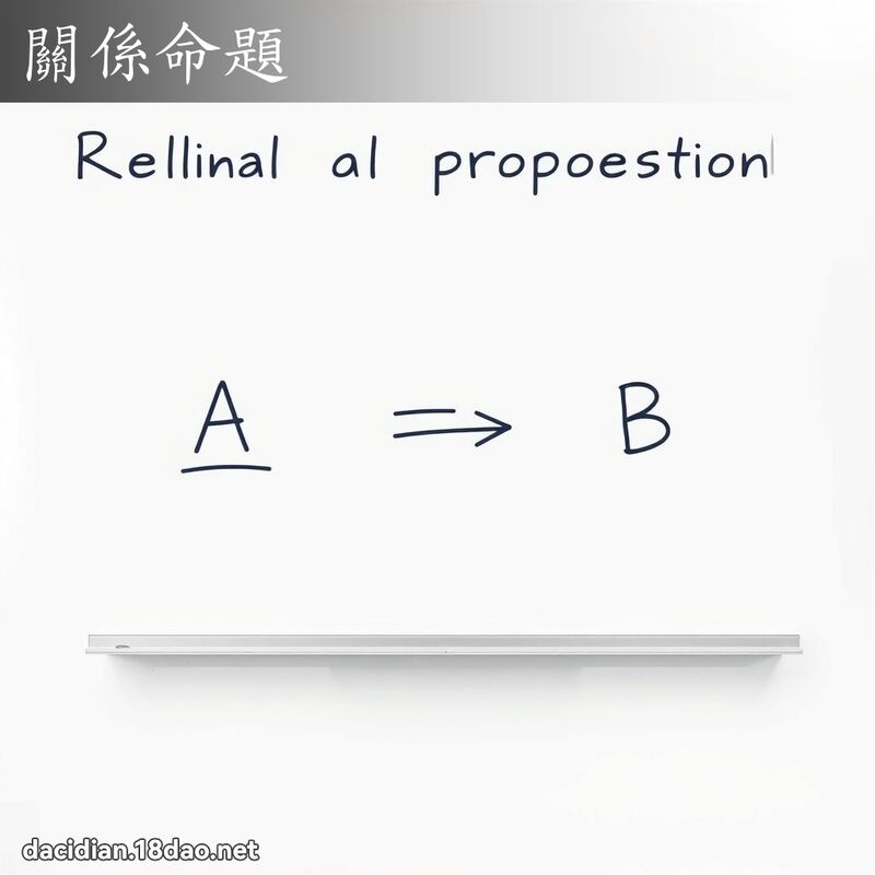 關係命題 - 國語大辭典配圖