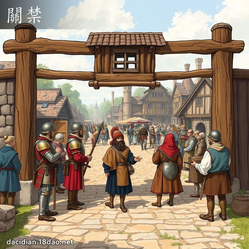 关禁 - 国语大辞典配图