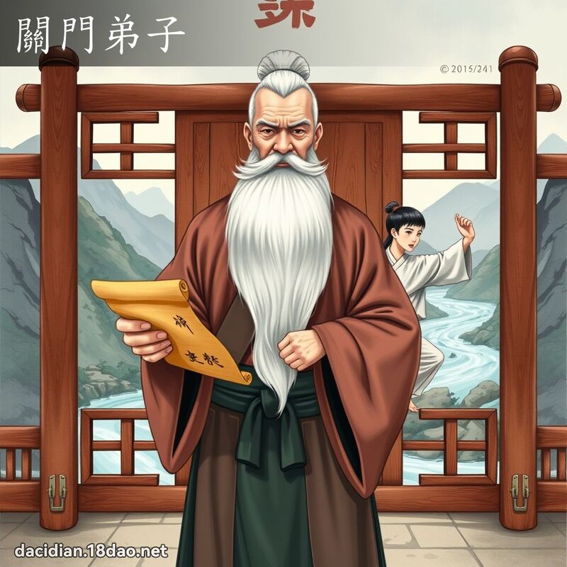 关门弟子 - 国语大辞典配图