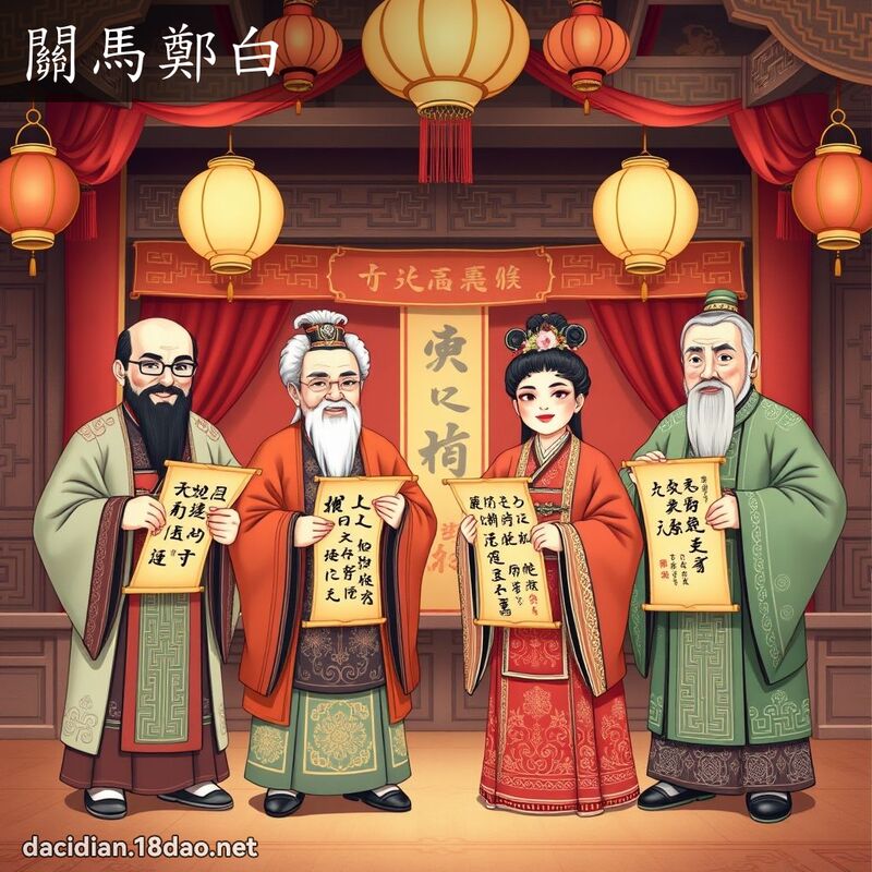 关马郑白 - 国语大辞典配图
