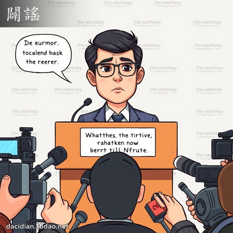 辟谣 - 国语大辞典配图