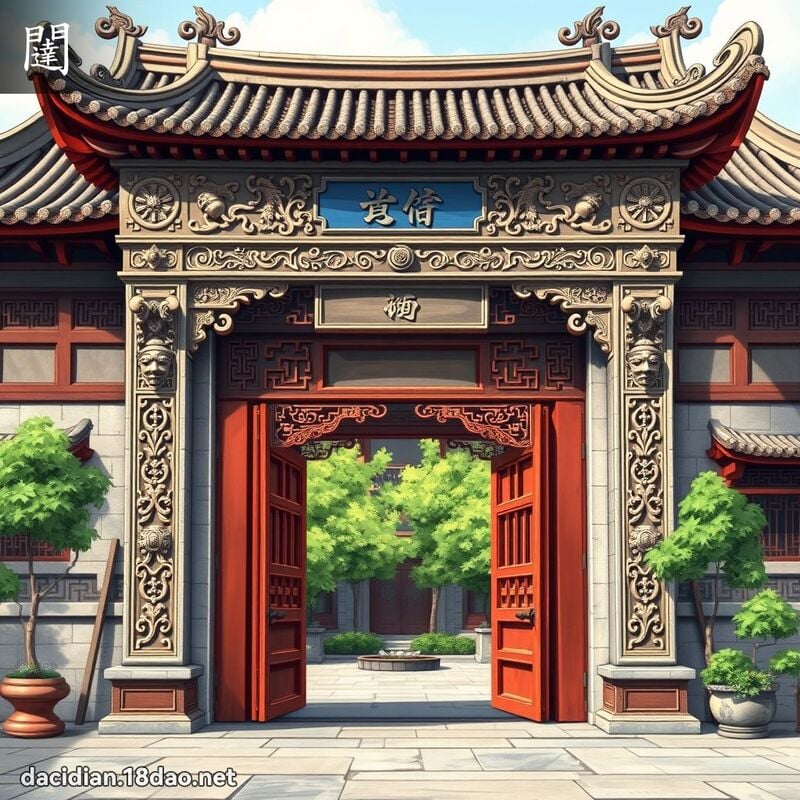 闥 - 国语大辞典配图
