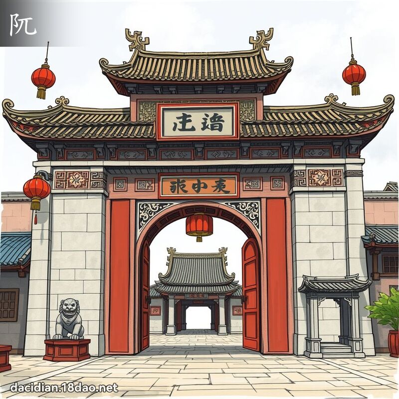 阢 - 國語大辭典配圖