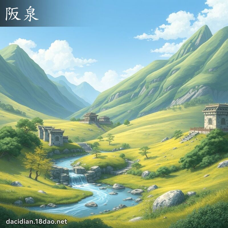 阪泉 - 國語大辭典配圖