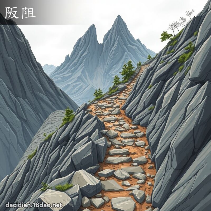 阪阻 - 國語大辭典配圖