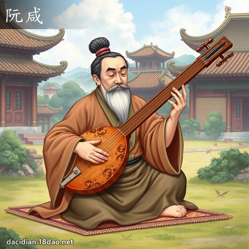 阮咸 - 國語大辭典配圖