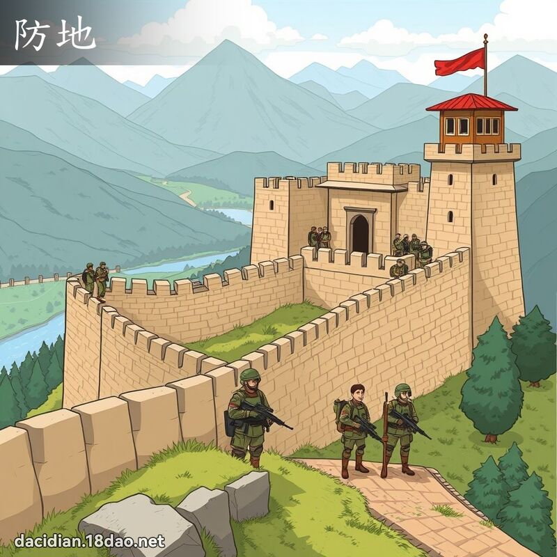 防地 - 国语大辞典配图