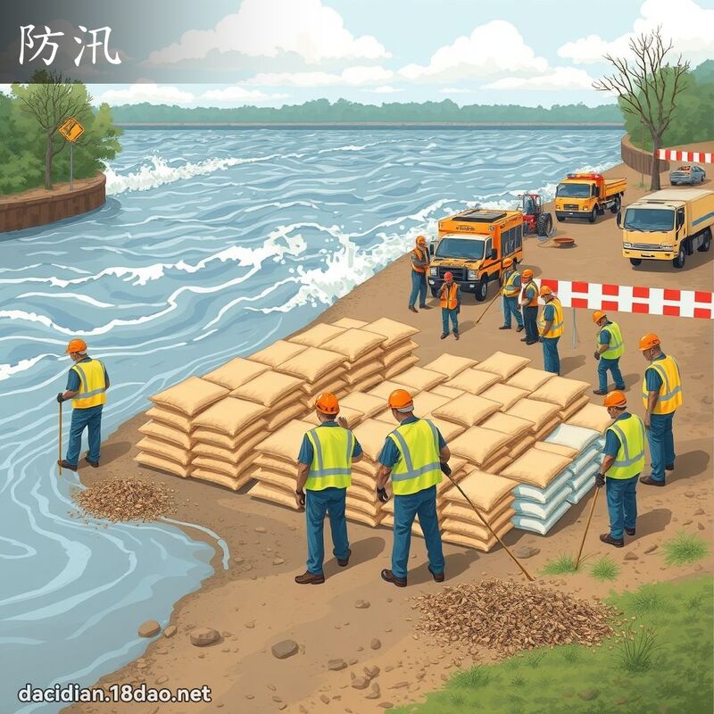 防汛 - 国语大辞典配图