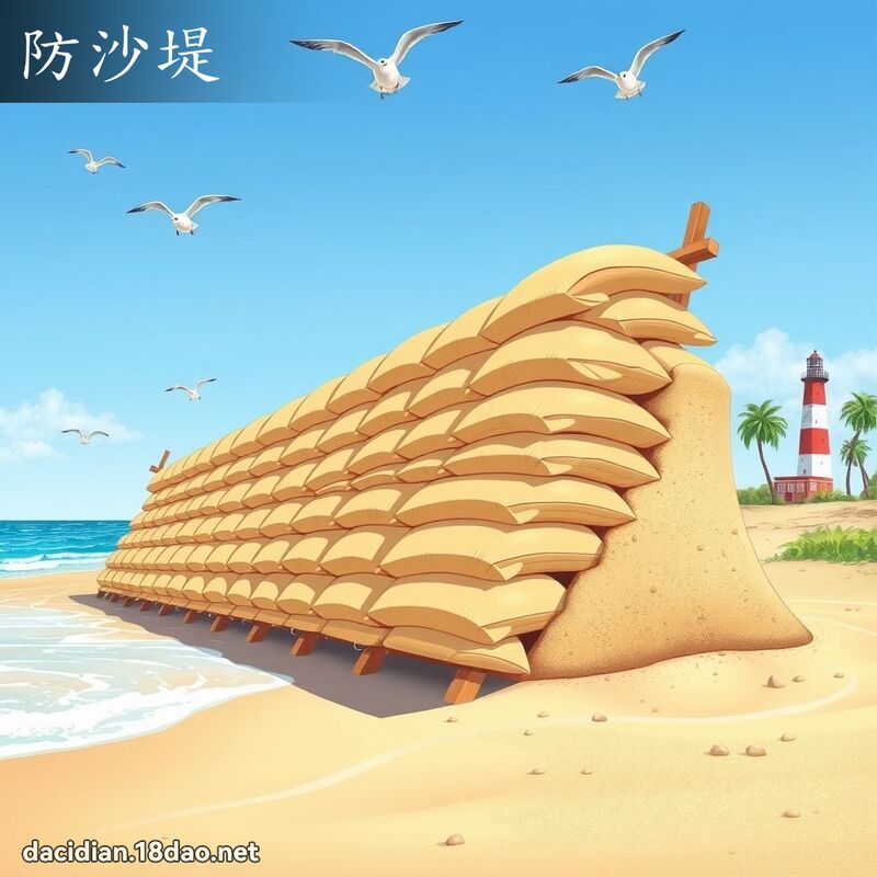 防沙堤 - 国语大辞典配图