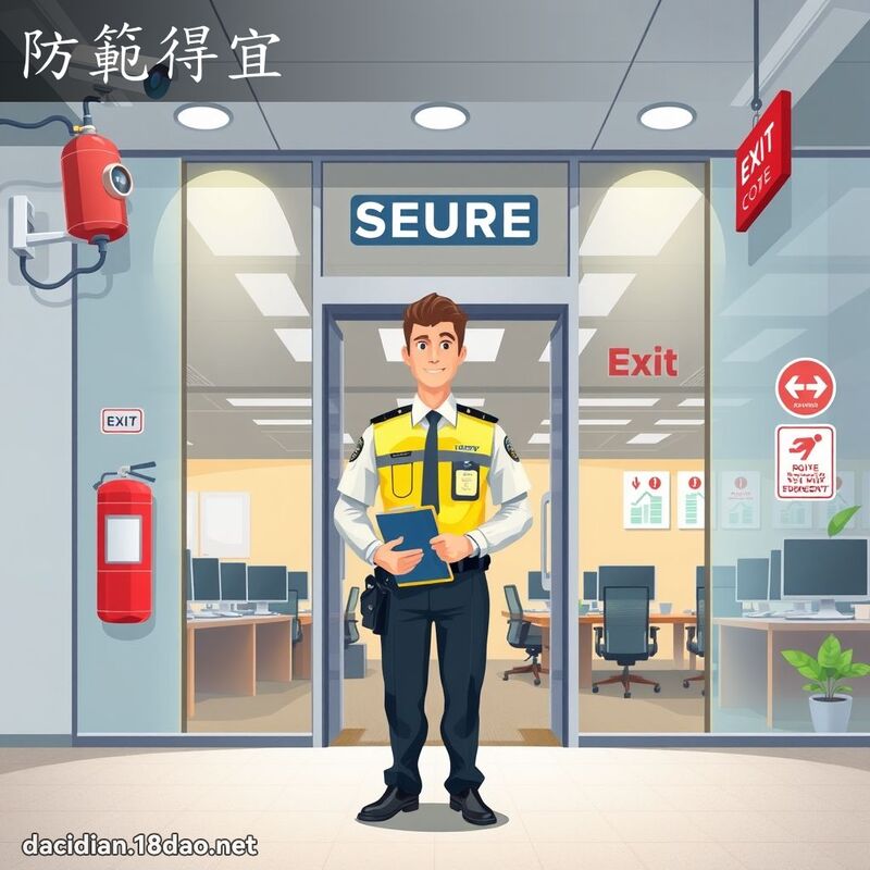 防范得宜 - 国语大辞典配图