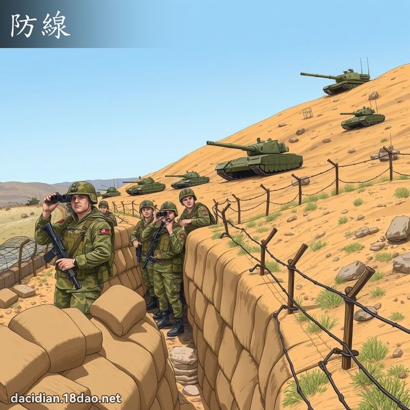 防线 - 国语大辞典配图