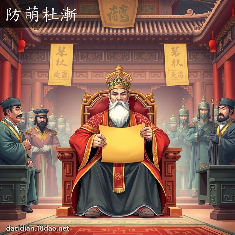 防萌杜渐 - 国语大辞典配图
