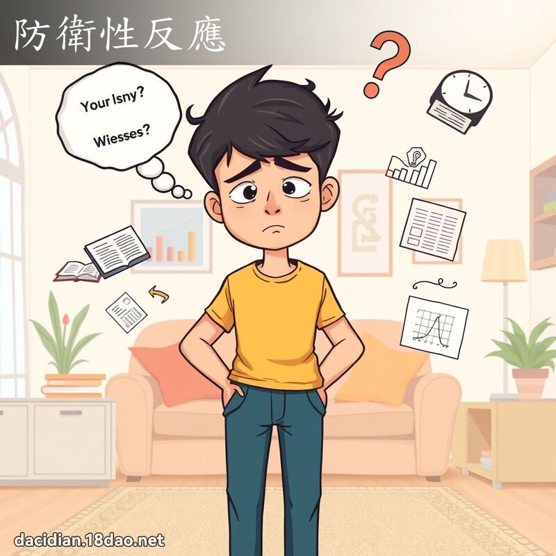 防衛性反應 - 國語大辭典配圖