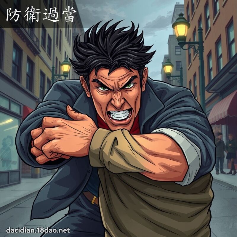 防卫过当 - 国语大辞典配图