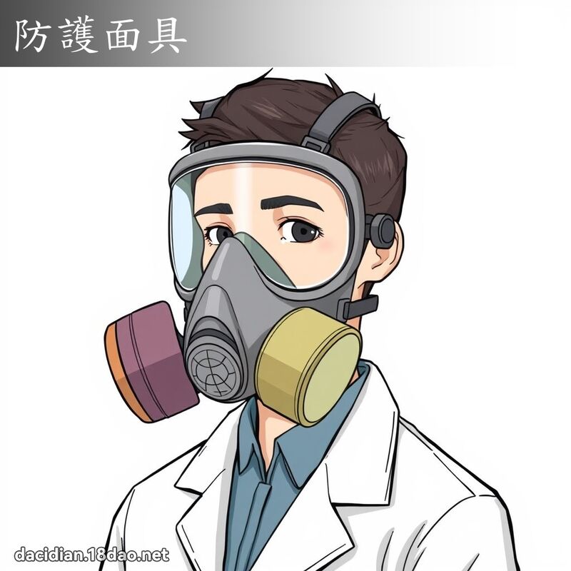 防护面具 - 国语大辞典配图