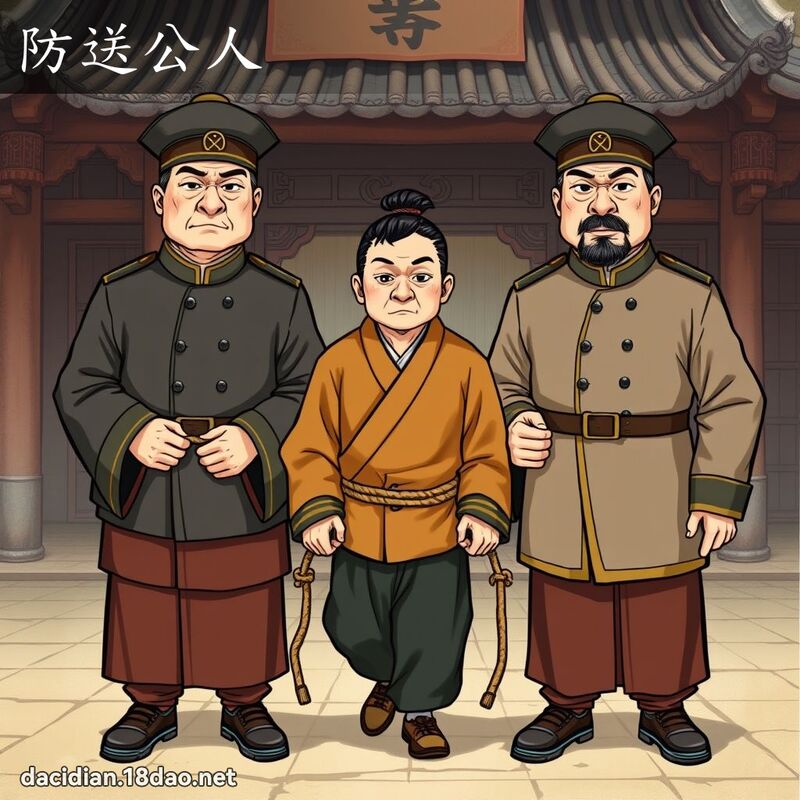 防送公人 - 國語大辭典配圖