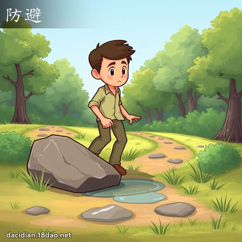 防避 - 国语大辞典配图