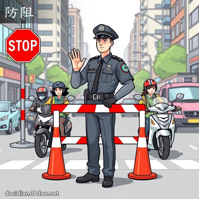 防阻 - 國語大辭典配圖