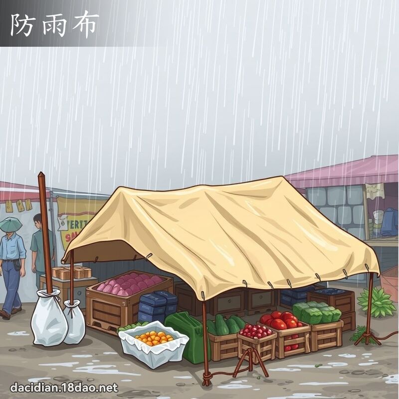 防雨布 - 國語大辭典配圖