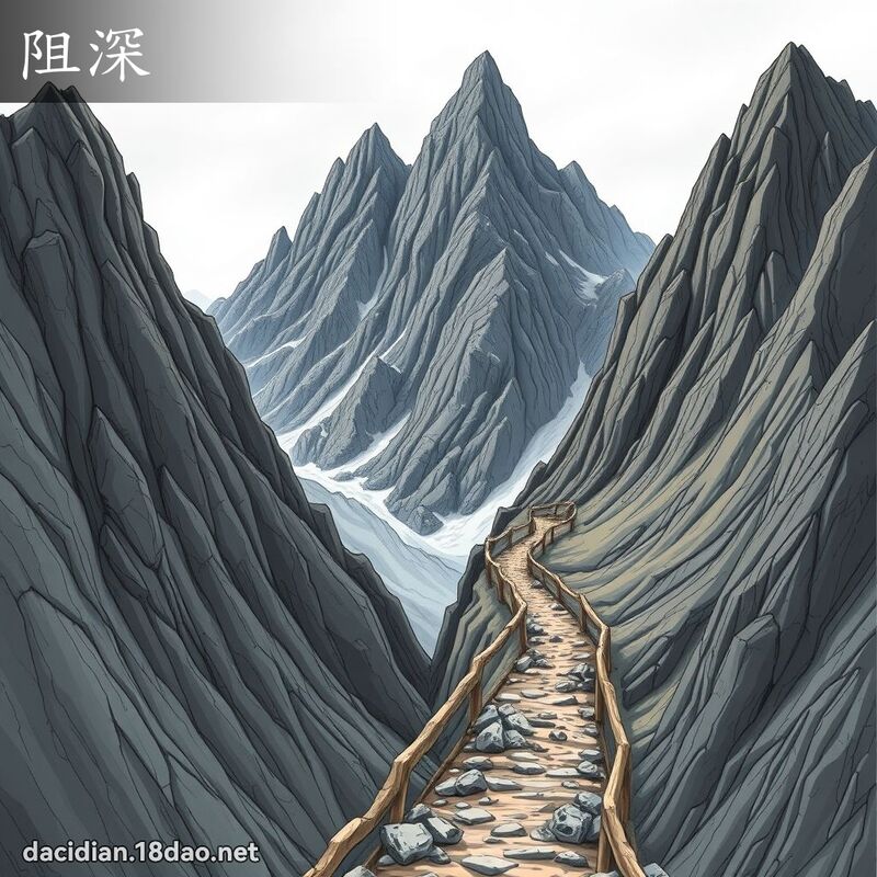 阻深 - 國語大辭典配圖