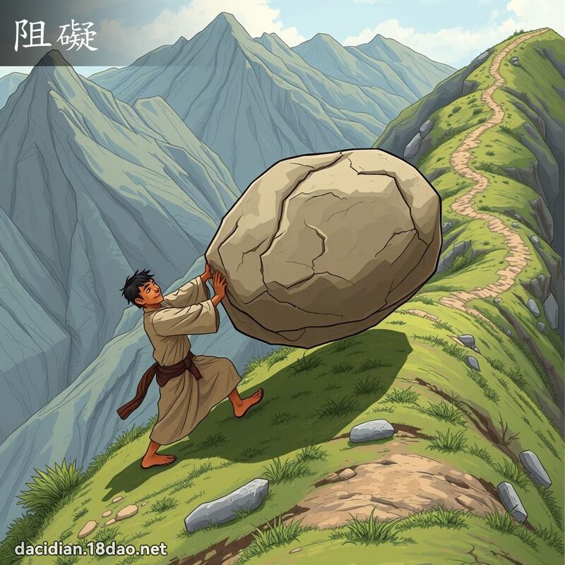 阻礙 - 國語大辭典配圖