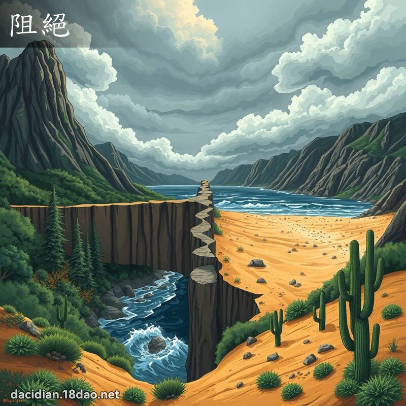 阻絕 - 國語大辭典配圖