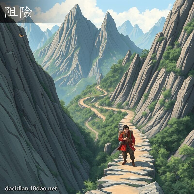 阻險 - 國語大辭典配圖