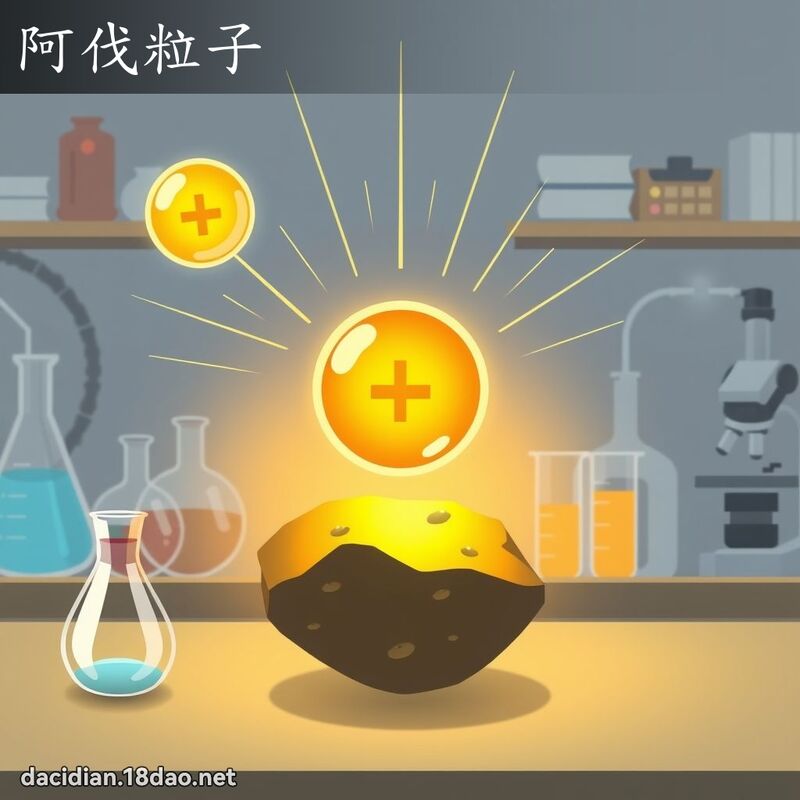 阿伐粒子 - 国语大辞典配图