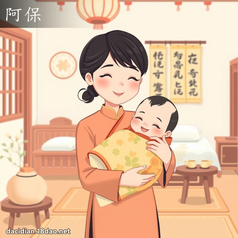 阿保 - 國語大辭典配圖