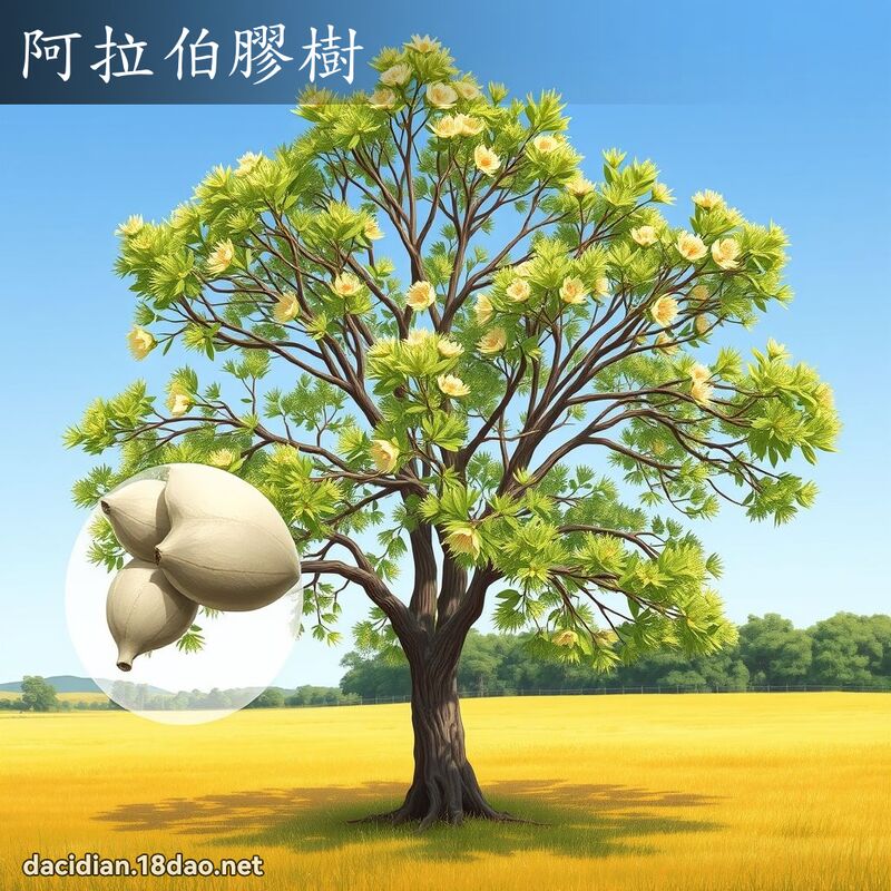 阿拉伯膠樹 - 國語大辭典配圖