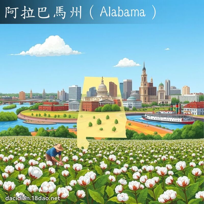 阿拉巴马州（Alabama） - 国语大辞典配图