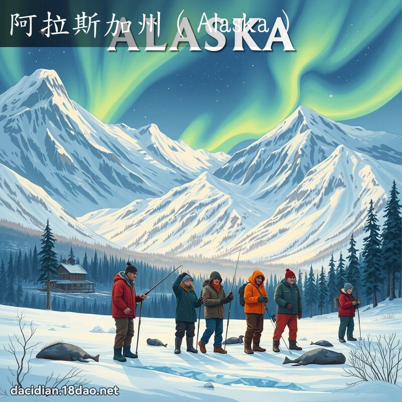 阿拉斯加州（Alaska） - 國語大辭典配圖