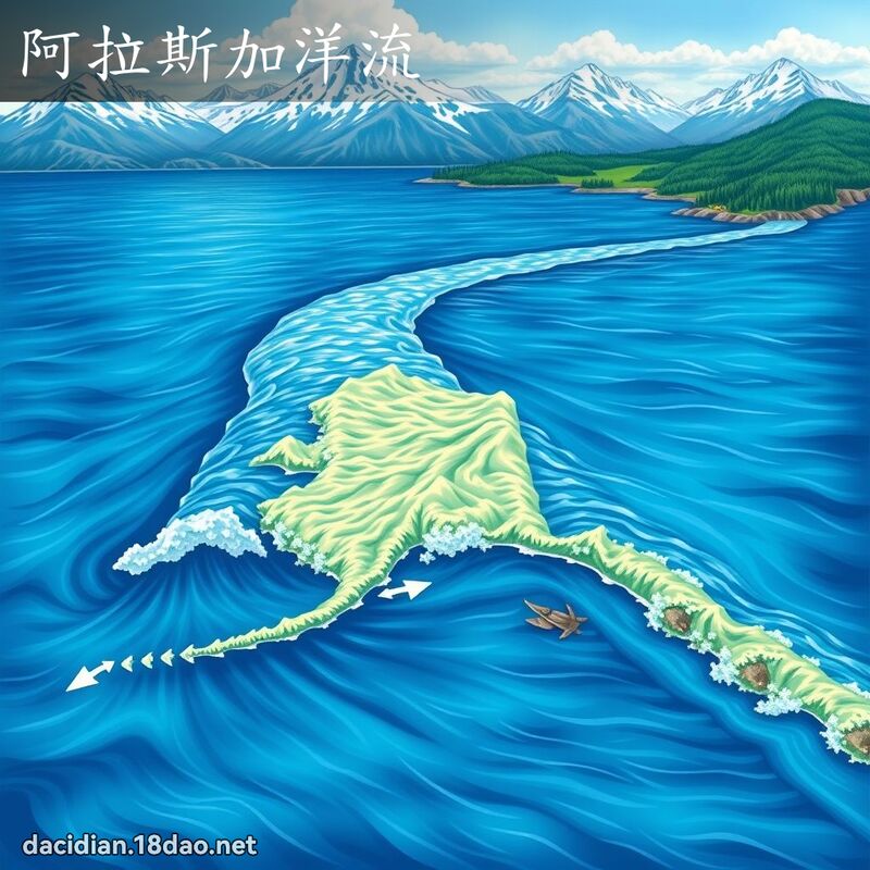 阿拉斯加洋流 - 國語大辭典配圖