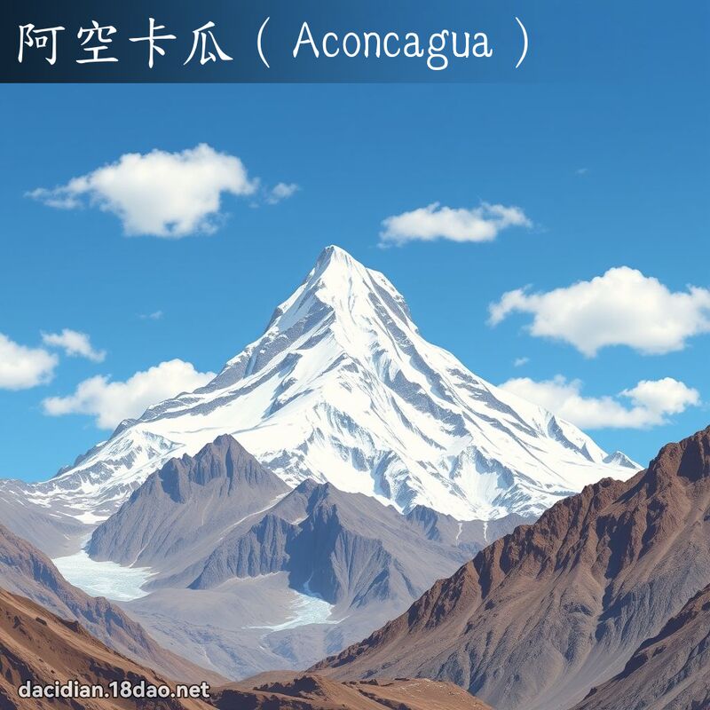 阿空卡瓜（Aconcagua） - 國語大辭典配圖