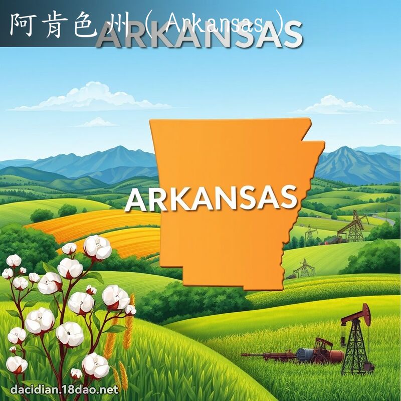 阿肯色州（Arkansas） - 國語大辭典配圖