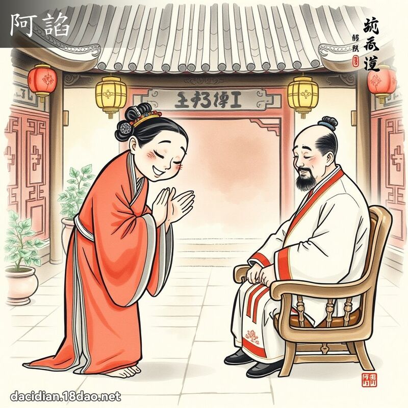 阿諂 - 国语大辞典配图