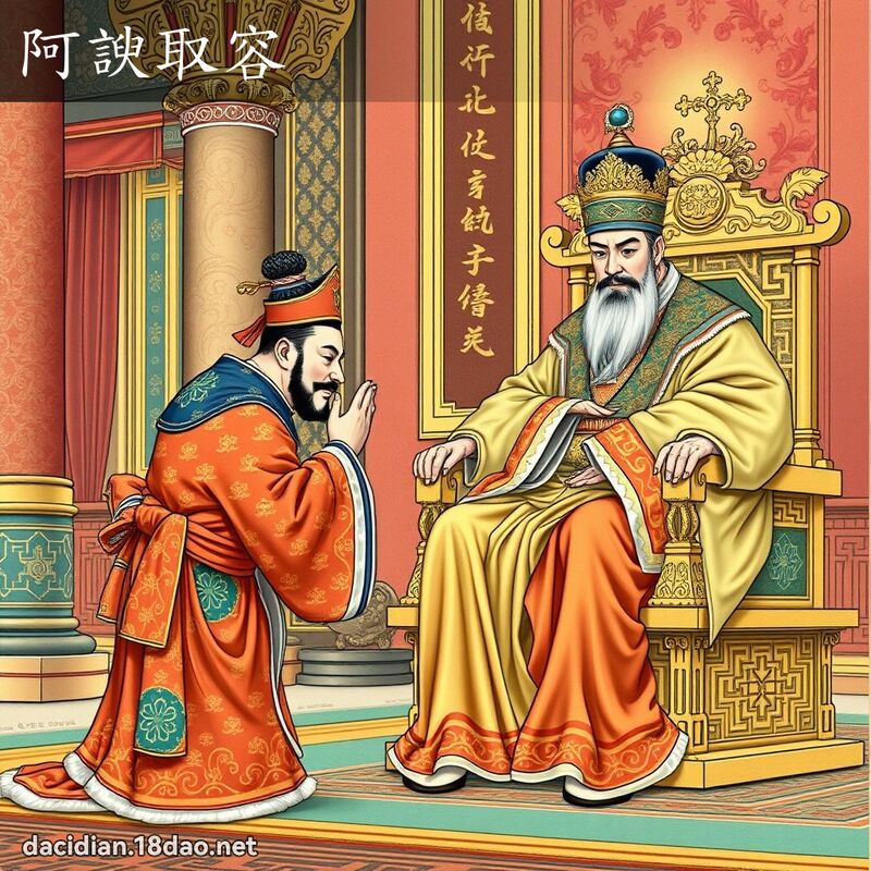 阿諛取容 - 国语大辞典配图