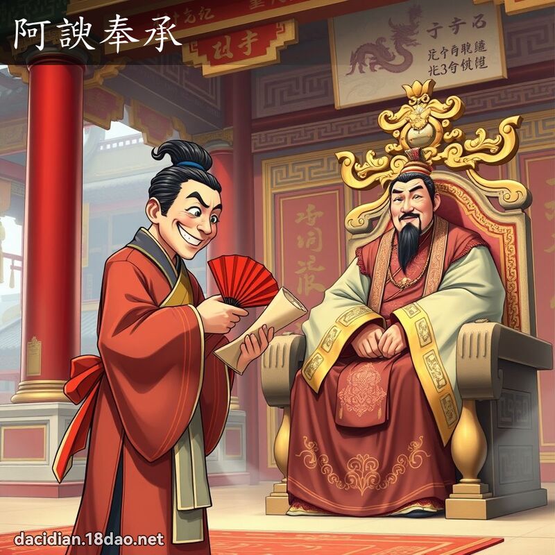 阿諛奉承 - 国语大辞典配图