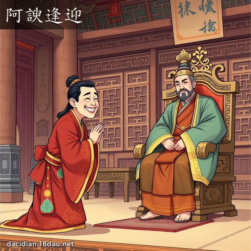 阿諛逢迎 - 国语大辞典配图